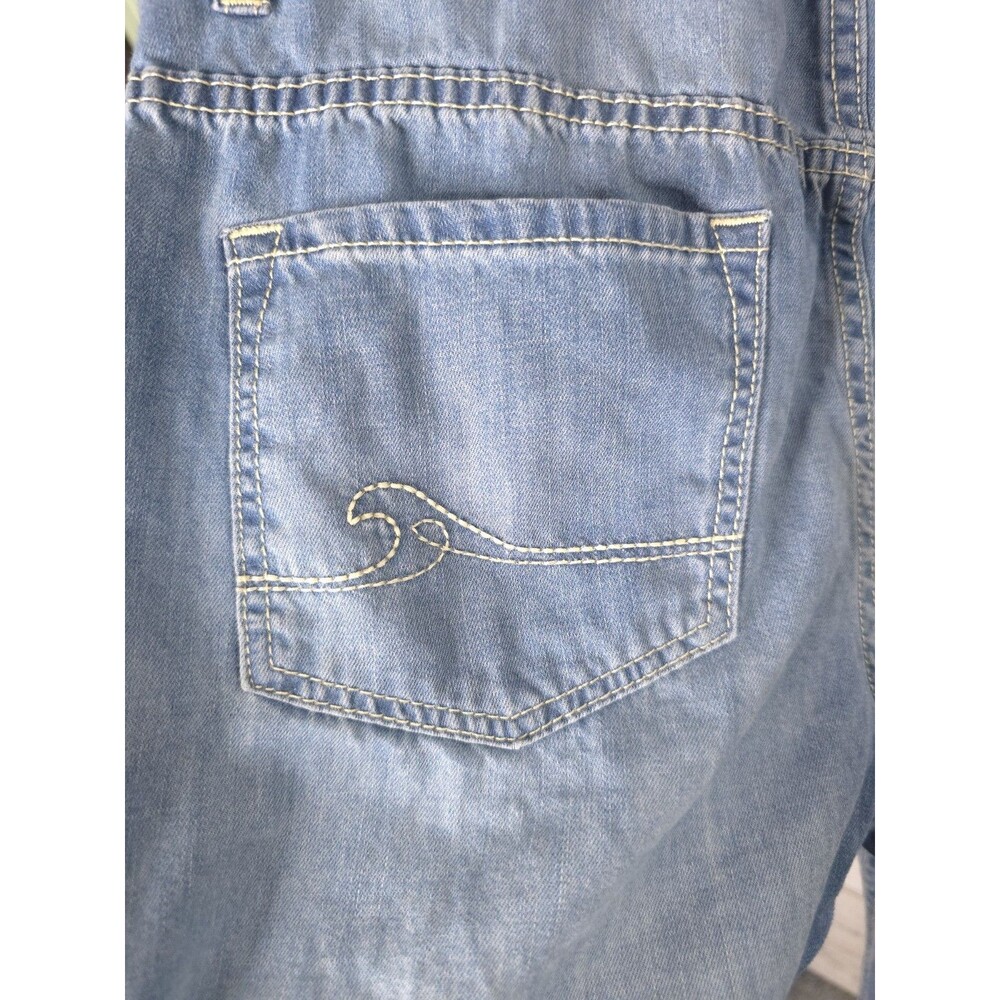 Roxy Overalls Womens Size Small Light Wash Blue Jeans Retro Romper Bib Denim - Picture 6 of 14
